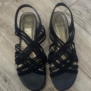 Impo stretch sandals 81/2 M Navy Blue